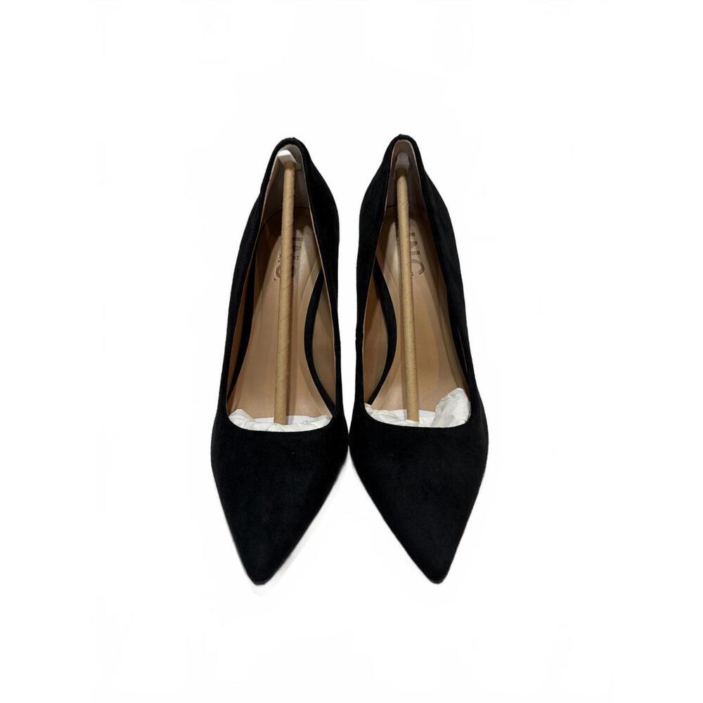 I.N.C. Slanial Black Suede Pointed Toe Pumps Heels Size 6M